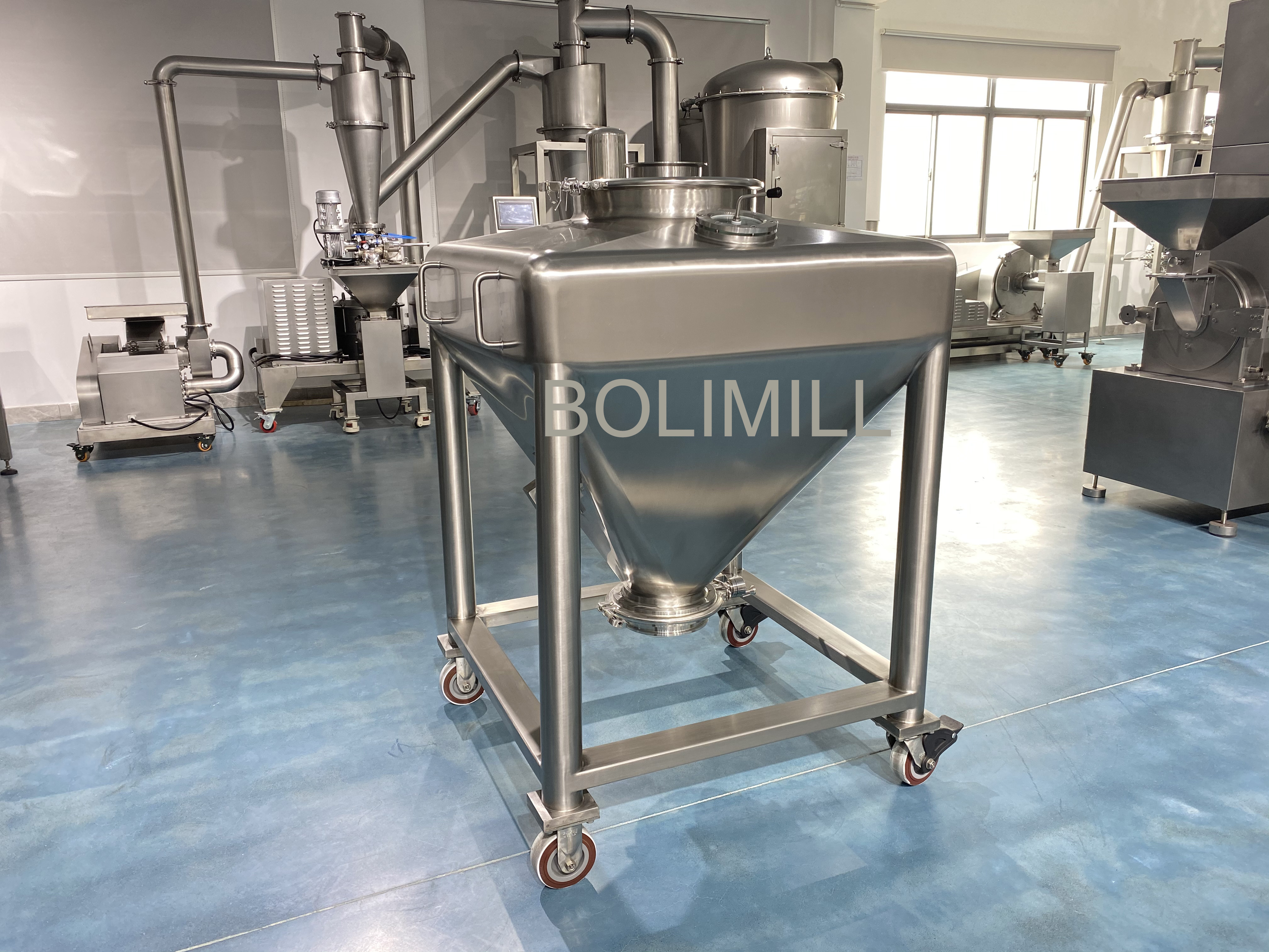 200l conical bottom stainless steel ibc tote tank bin container