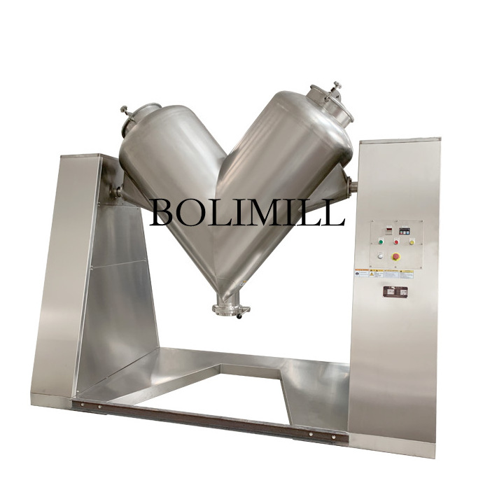 Fertilizer mixing machine powder mixer V machine chemical mixing equipment