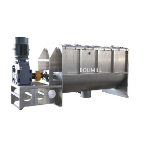 Industrial horizontal spice powder ribbon mixer