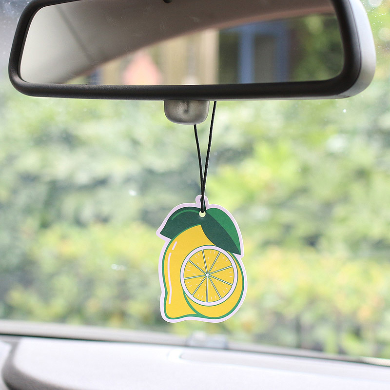 Baolin OEM Scented Cotton Custom Paper Car Air Freshener With Elastic Cord