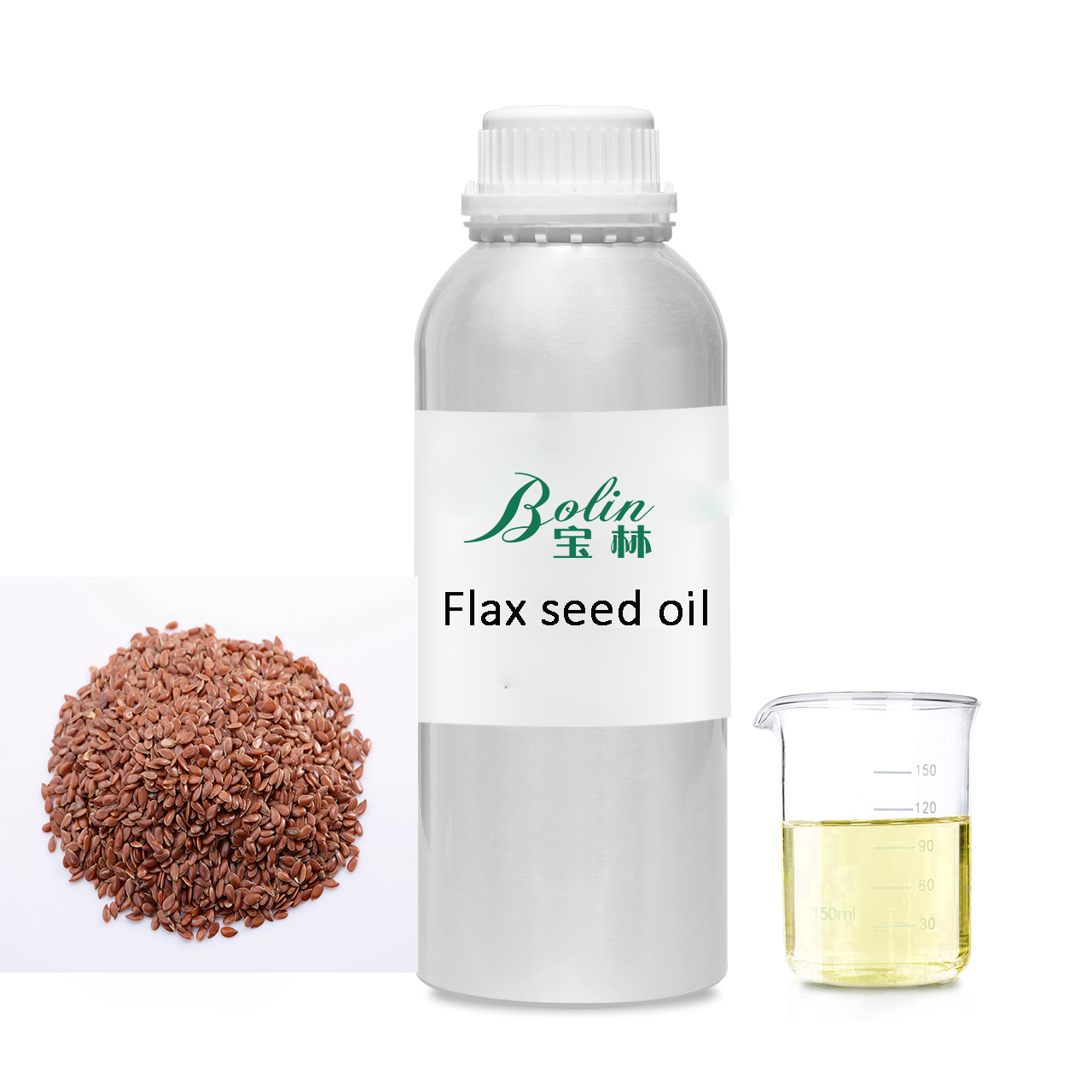 Baolin pure organic cold pressed Flaxseed oil/Linseed oil bulk price for cosmetic