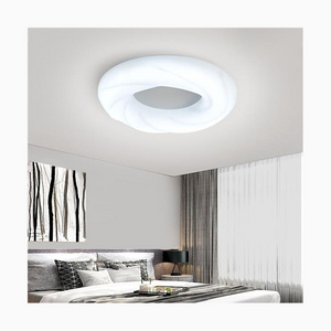 High quality remote control living room ceiling light iron black gold smart home interior decoration LED ceiling light