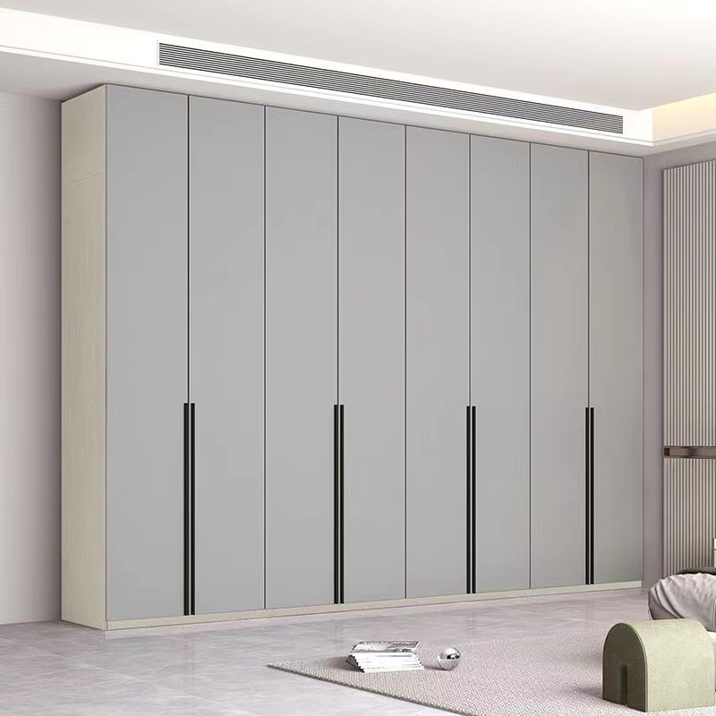 Clothes Hotel Designer Glass Sliding Door Closet Solid Wood Modern Black Glass Dressing 3 Door Sliding Italian Wardrobe