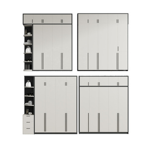 Modern modular freestanding bedroom wardrobe Wardrobe High gloss sliding door wardrobe