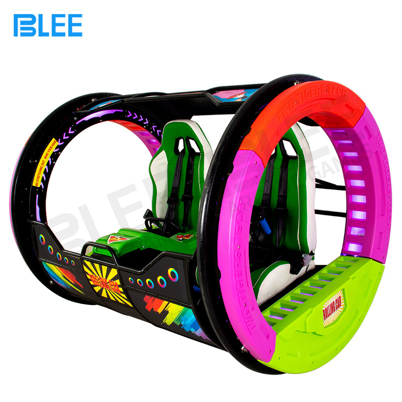 Amusement Park Fun 360 Degree Rotation Happy Rolling Car With Led Light Ride Swing 360 Rolling Car Simulator For Adult