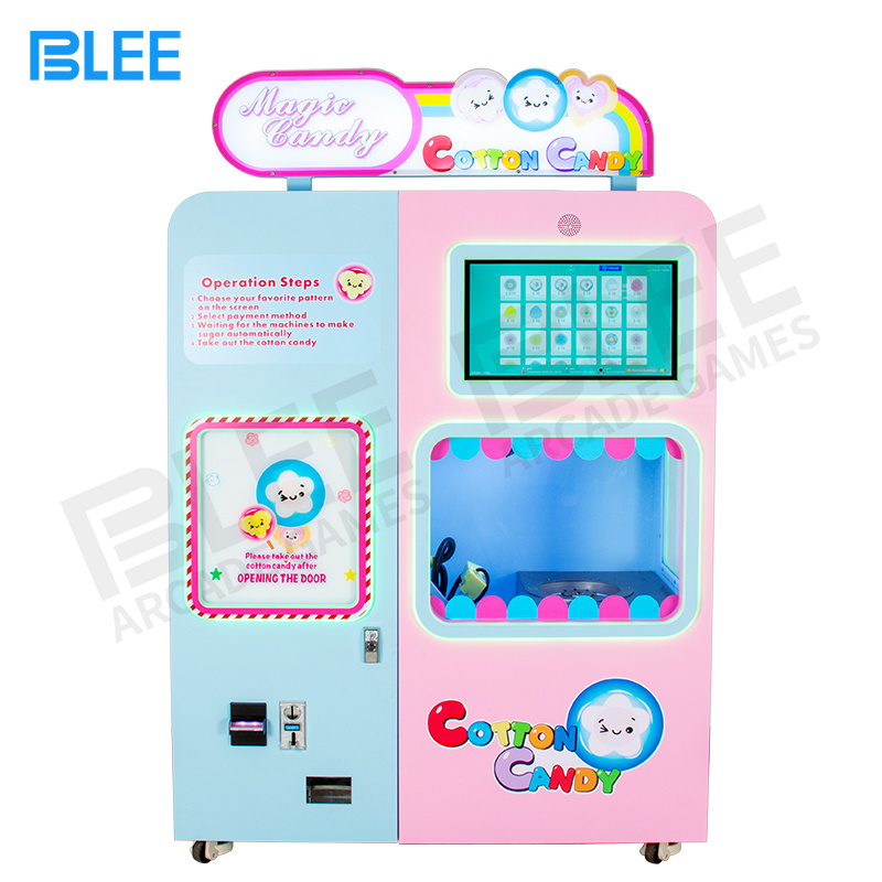 Wholesale Professional Fully Automatic Cotton Candy Machine Multi Flavors Flower Cotton Candy Machine Vending For Sale