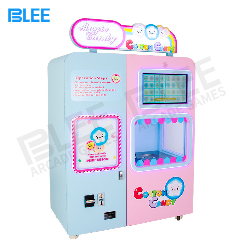 Wholesale Professional Fully Automatic Cotton Candy Machine Multi Flavors Flower Cotton Candy Machine Vending For Sale