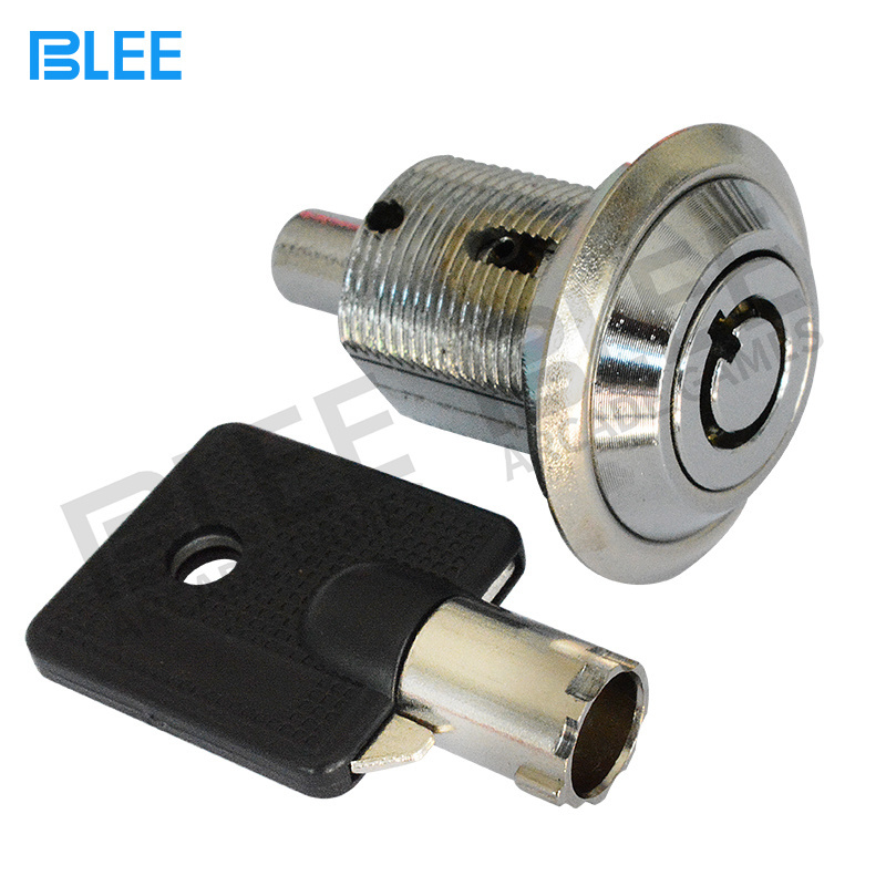 High security tubular metal cabinet push lock for the lock