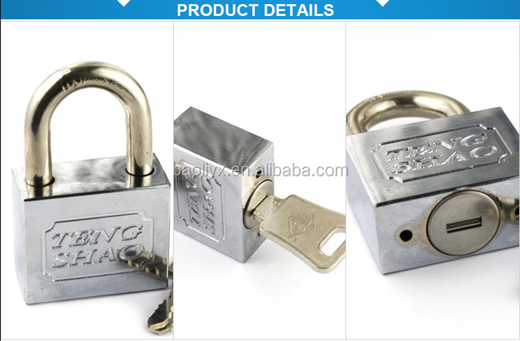 China wholesale security BLEE padlock with two door keys padlock switch for game machine