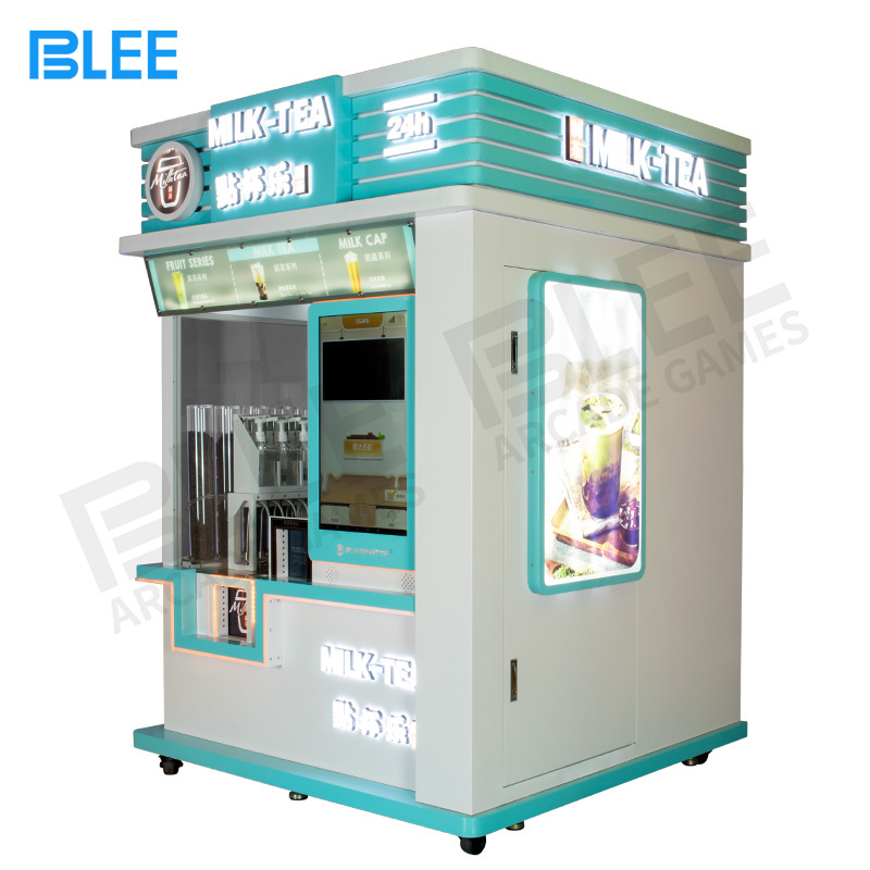 24 Hour Robotics Arm Smart Milk Tea Coffee Vending Machine For Malls Supermarkets School