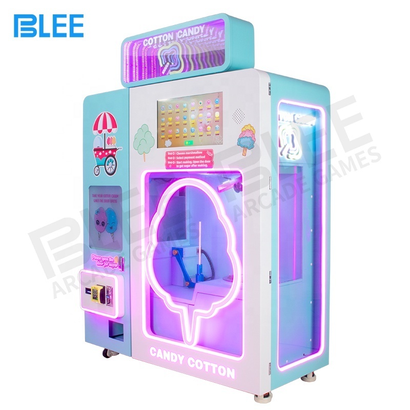 High Quality Unmanned Operation Automatic Flower Modern Vending Making Candy Floss Machine