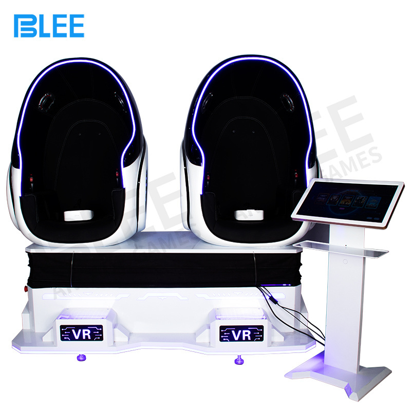 Indoor Virtual Reality Machine Theme Park 2-players 3d 9d Gaming Videos Virtual Reality Egg Chair