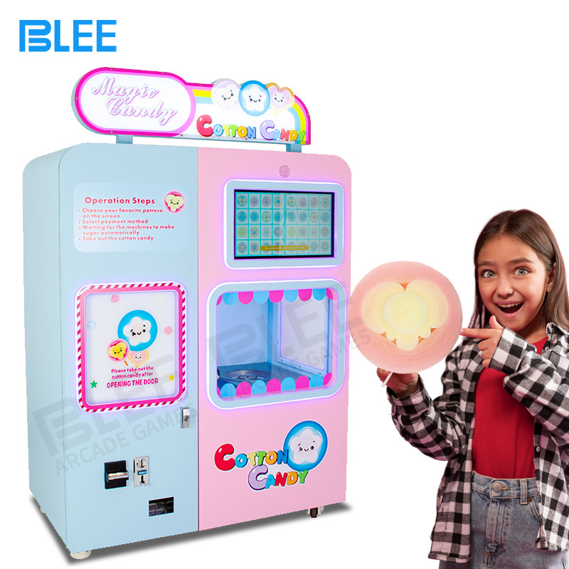 Outdoor Work 38 Fancy High Yield Factory Commercial Candy Floss Vending Machine Cotton Candy Making Cotton Candy Machine