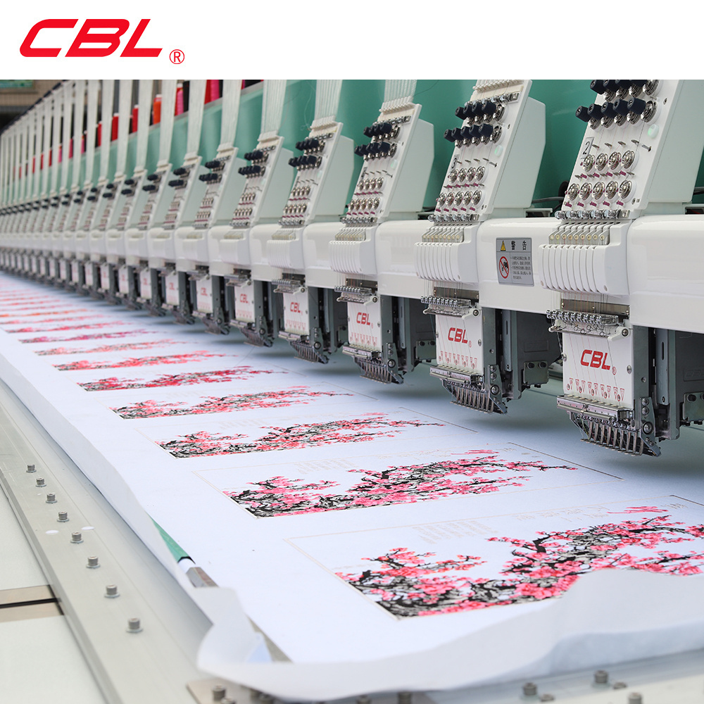 China CBL high technology computer embroidery machine japan logo china polyester  high speed flat embroidery machine price