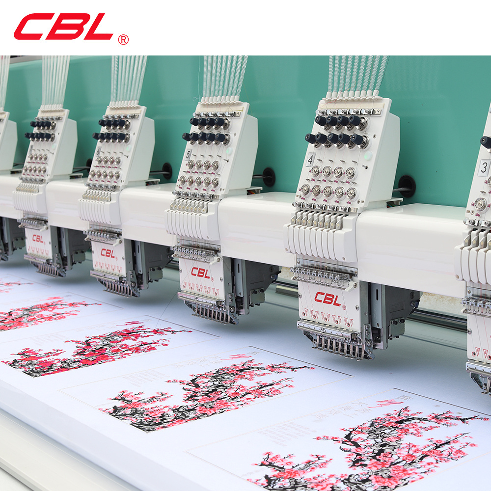 CBL embroidery machine supplier in UAE 8 heads computerized computer 4 heads ditibal digital 4 needle embroidery machine price