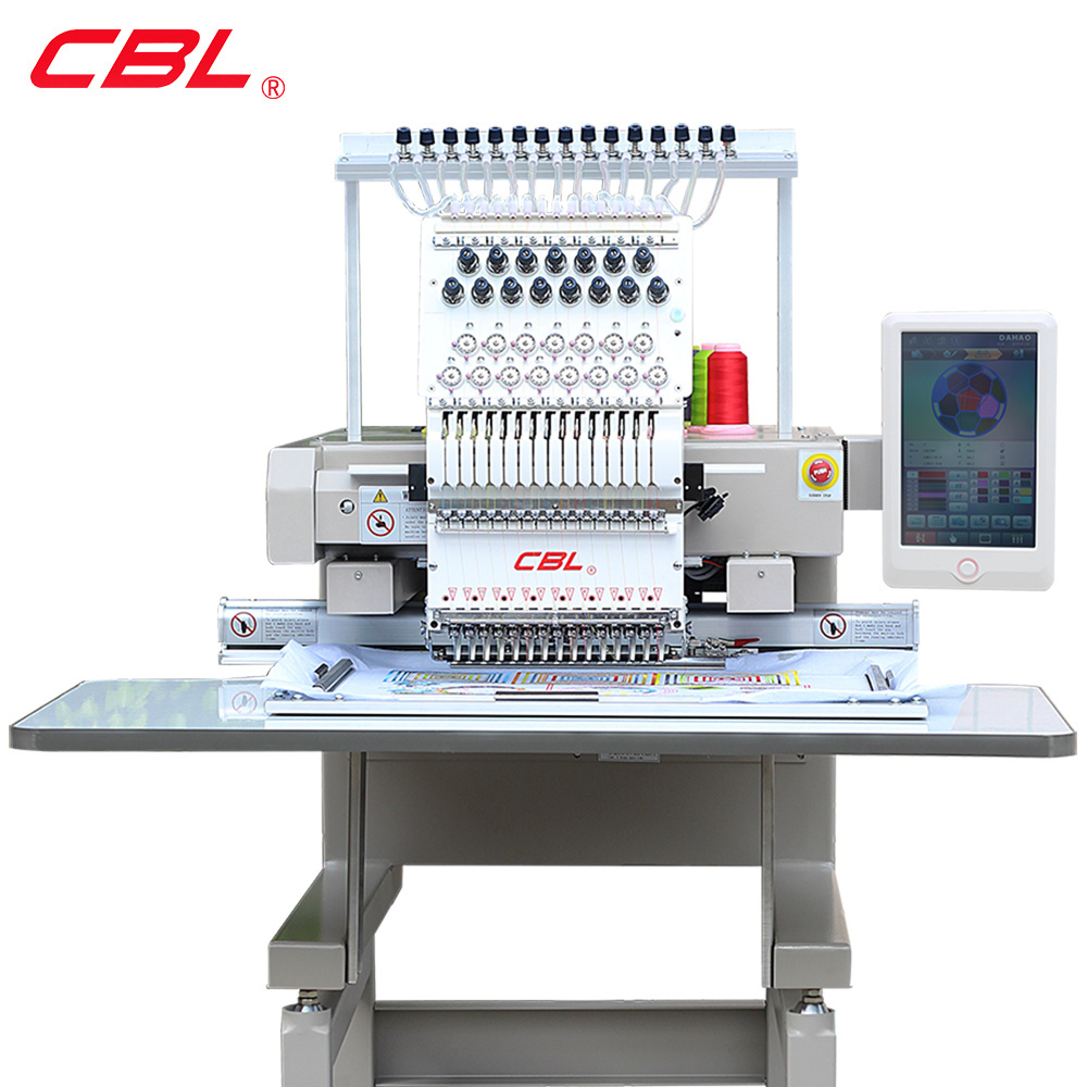 CBL single head 12/15 needle multifunctional computer embroidery machine for sale