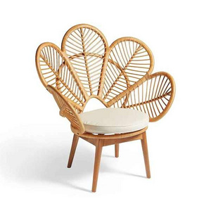 High demand outdoor rattan flower chair from Vietnam