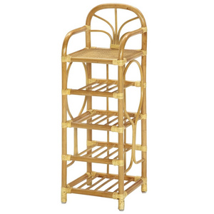 Wholesales eco-friendly rattan slippers rack from Vietnam