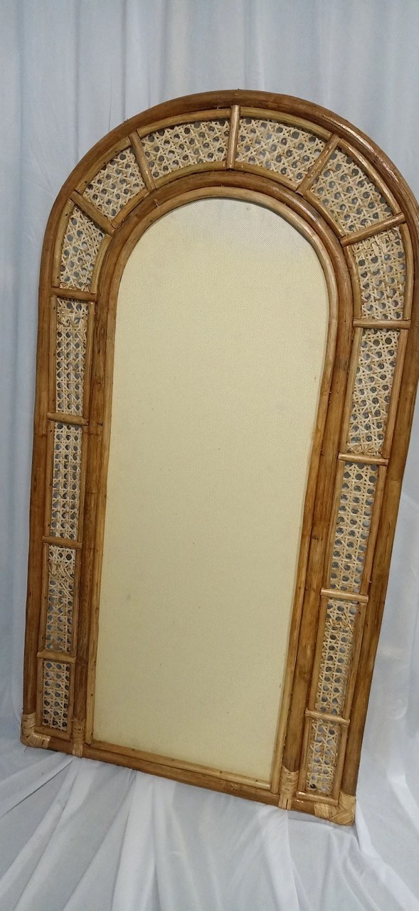 Hot selling full-length rattan wicker cane webbing mirror, Rattan wall mirror