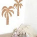 Coastal Wall Decor Palm Tree Wall Hanging Set of 2 Wicker palm tree  Nursery wall hanging