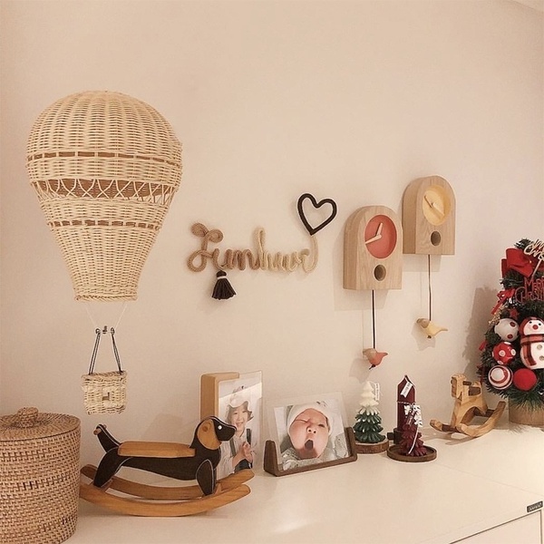 Hot Trending Rattan Hot Air Balloon For Baby Home Decoration