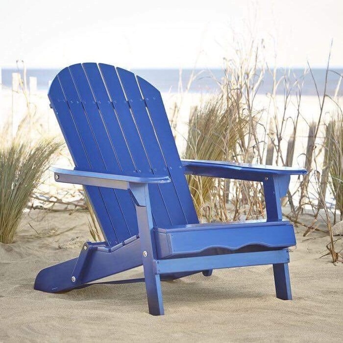 Folding Wooden Beach Chair For Outdoor Camping Fishing Relax