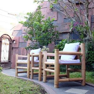 Vintage Bamboo Chair For Outdoor Furniture Garden Set