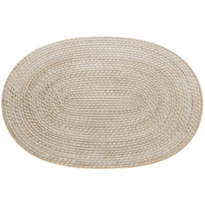 Hot selling whitewashed rattan charger plate ,handwoven rattan charger dish