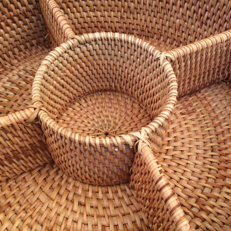 Rattan fruit food storage boxes basket from Vietnam