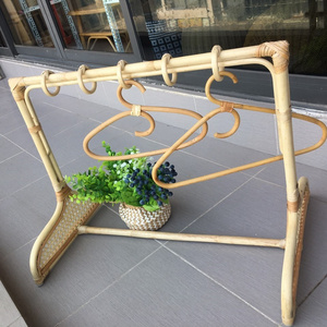 Cheap Baby Cloth Hanger, High Quality Rattan Clothes Rack Handmade in Vietnam