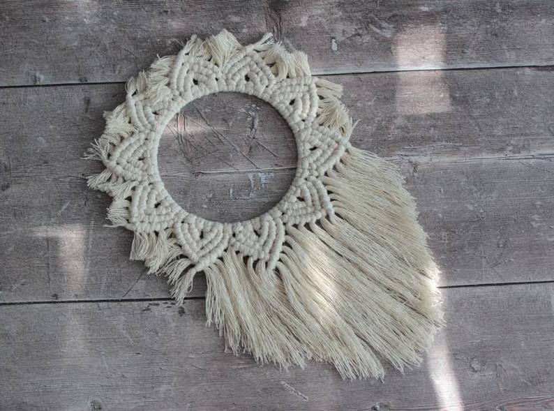 Macrame dreamcatcher wall hanging, Macrame Mandala Dreamcatcher Wall Hanging Decoration