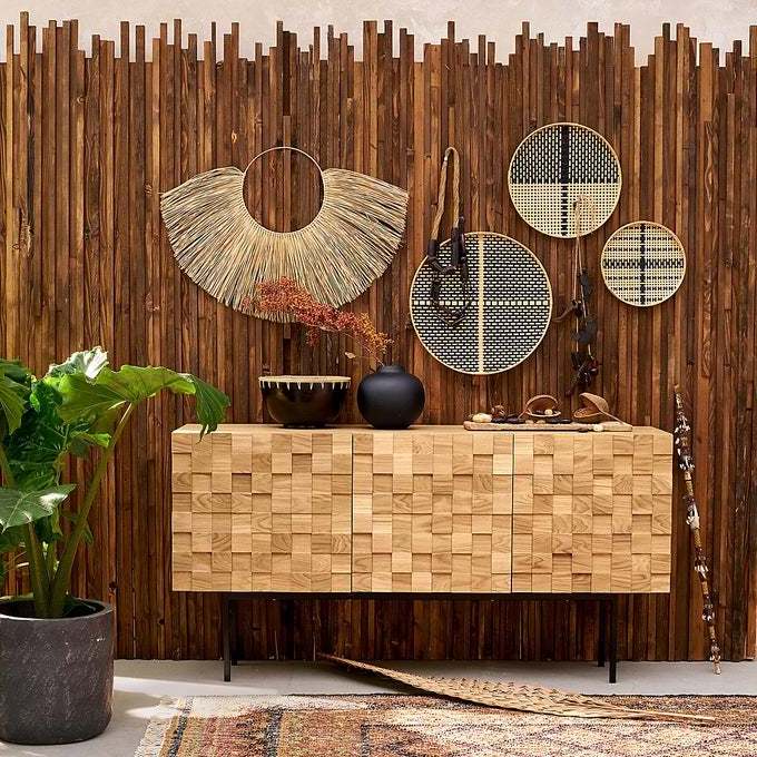 Natural Woven Hanging Plate for wall decoration, Bamboo Wall Hanging