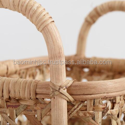 Natural Rattan Cane 3 Tier Storage Tower from Vietnam | Bestsuppliers.com