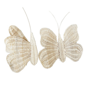 Butterfly wicker rattan nursery decoration wall decor from Vietnam