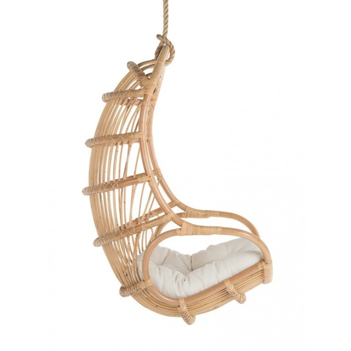 Special hanging rattan egg chair with natural color from Vietnam