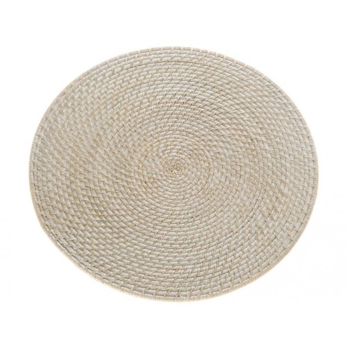 Hot selling whitewashed rattan charger plate ,handwoven rattan charger dish