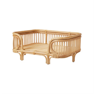 natural elegant rattan pet bed rattan pet house and various size bed for dog & cat pet accessories