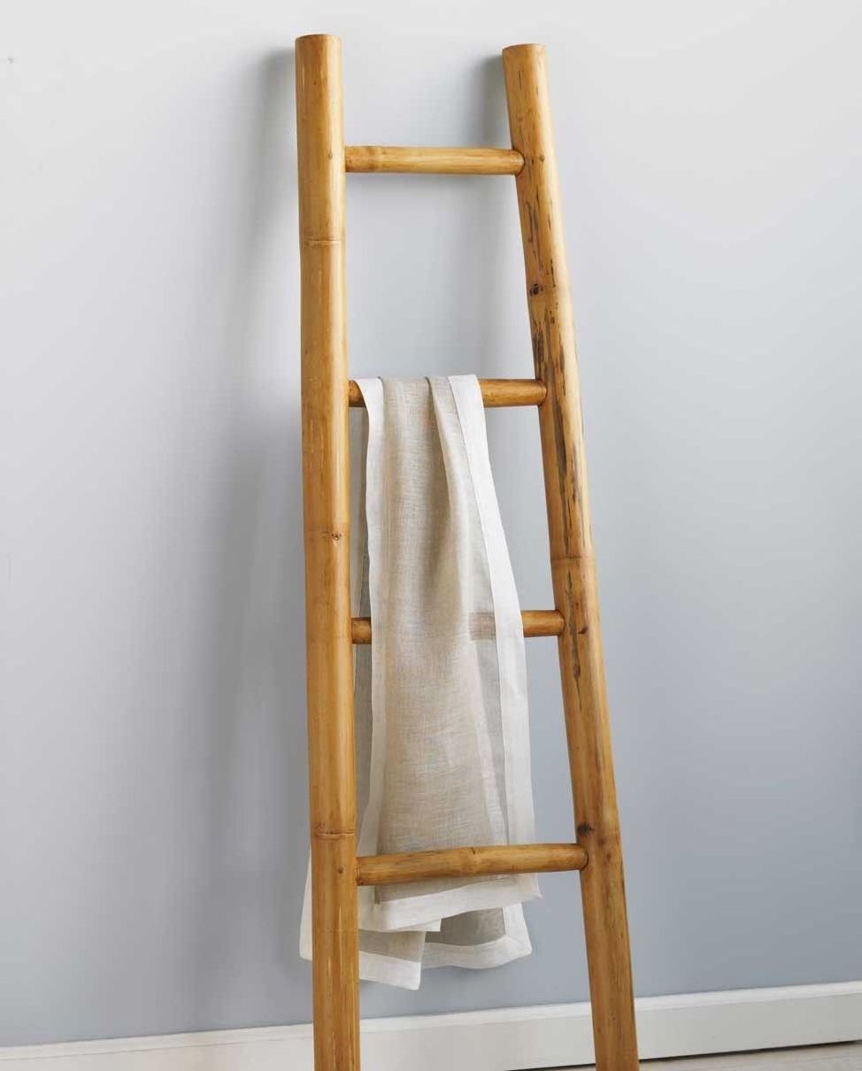 Wholesale Bamboo Ladder Towel Racks For Bathroom Accessories