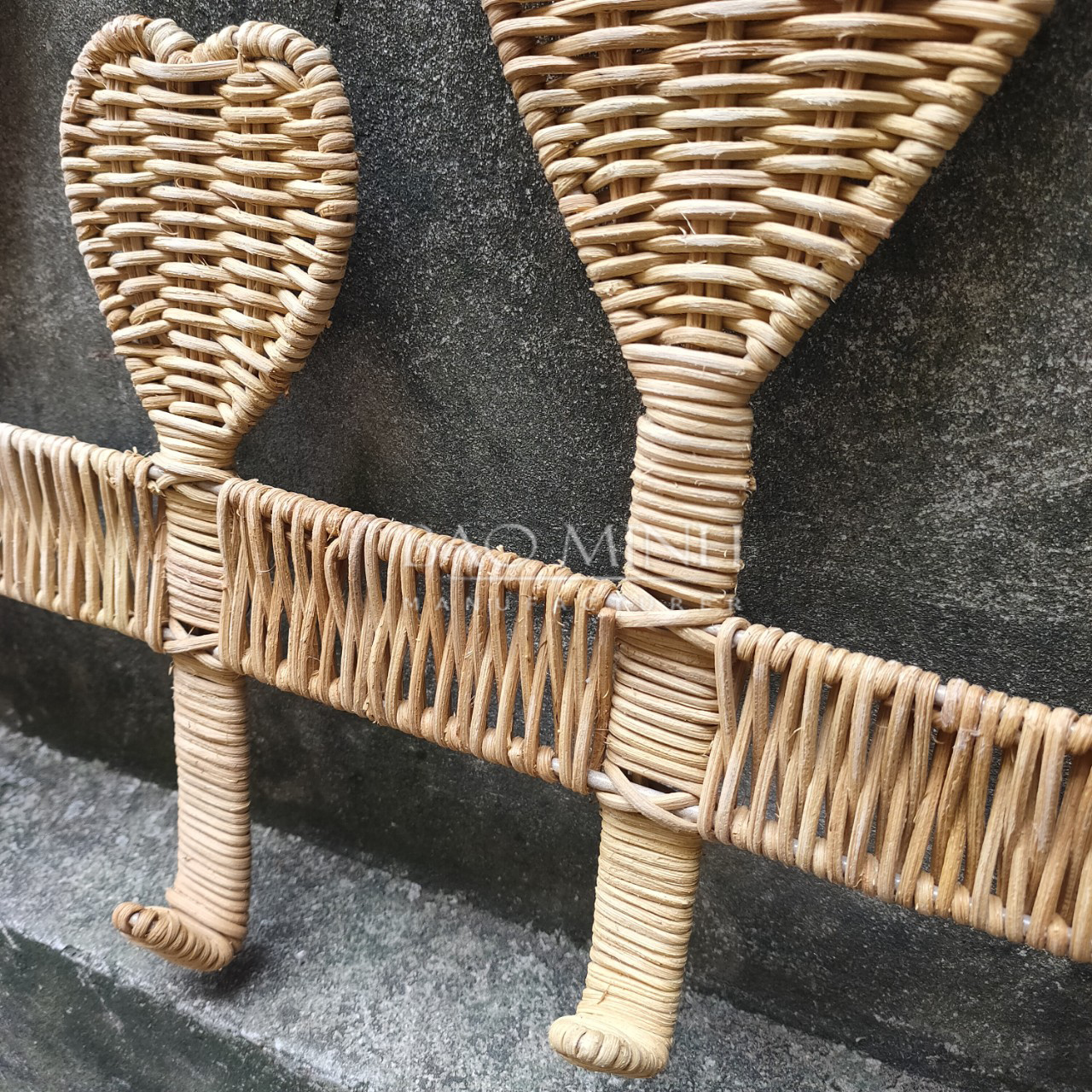 Rattan 5 Hooks Hanger & Wall Hanger Organisation Wall Hooks & Coat Clothes Racks Handmade wall hanging rack