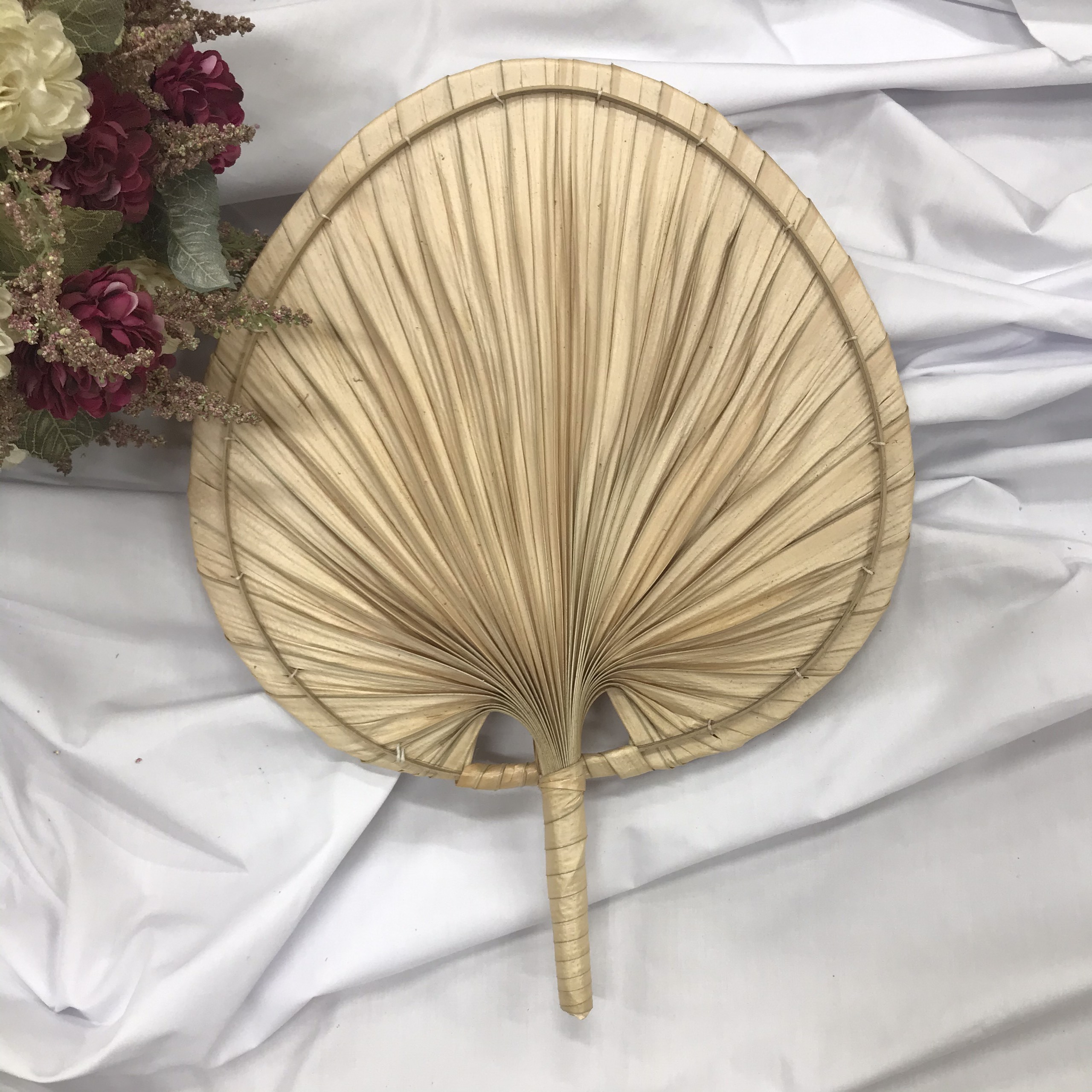 Natural Palm Leaf Fan Wall Hanging Decoration