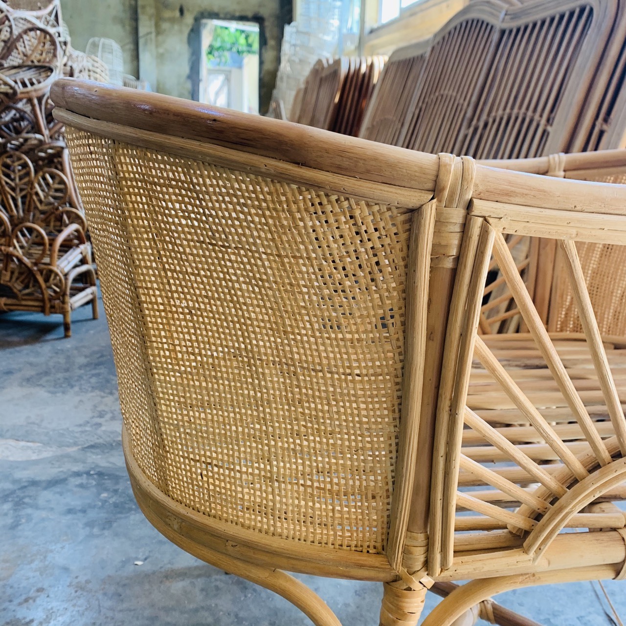 Antique Rattan Wicker Crib, Baby's Bedding Safe For Baby Kid From Vietnam