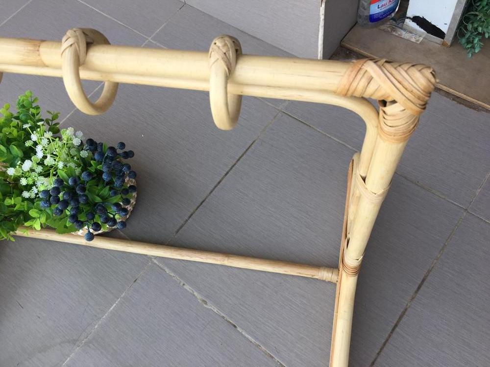 Cheap Baby Cloth Hanger, High Quality Rattan Clothes Rack Handmade in Vietnam