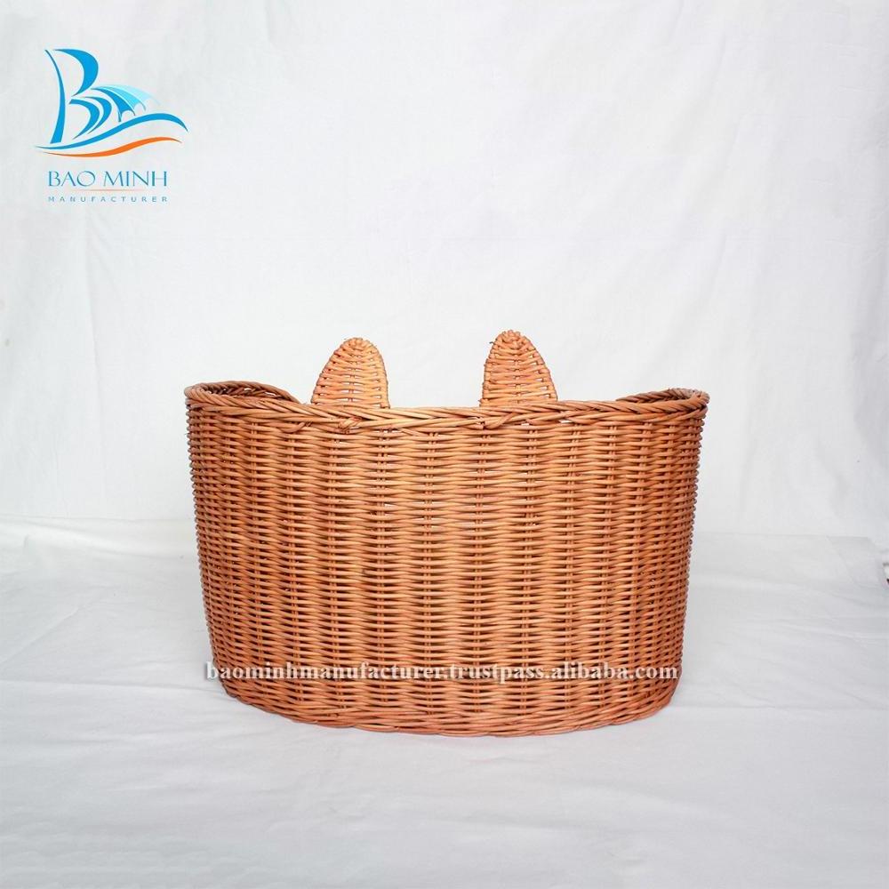 Handwoven Cat Beds Handmade for Pets Woven Cat Bed Pure Rattan Woven Cat Nest