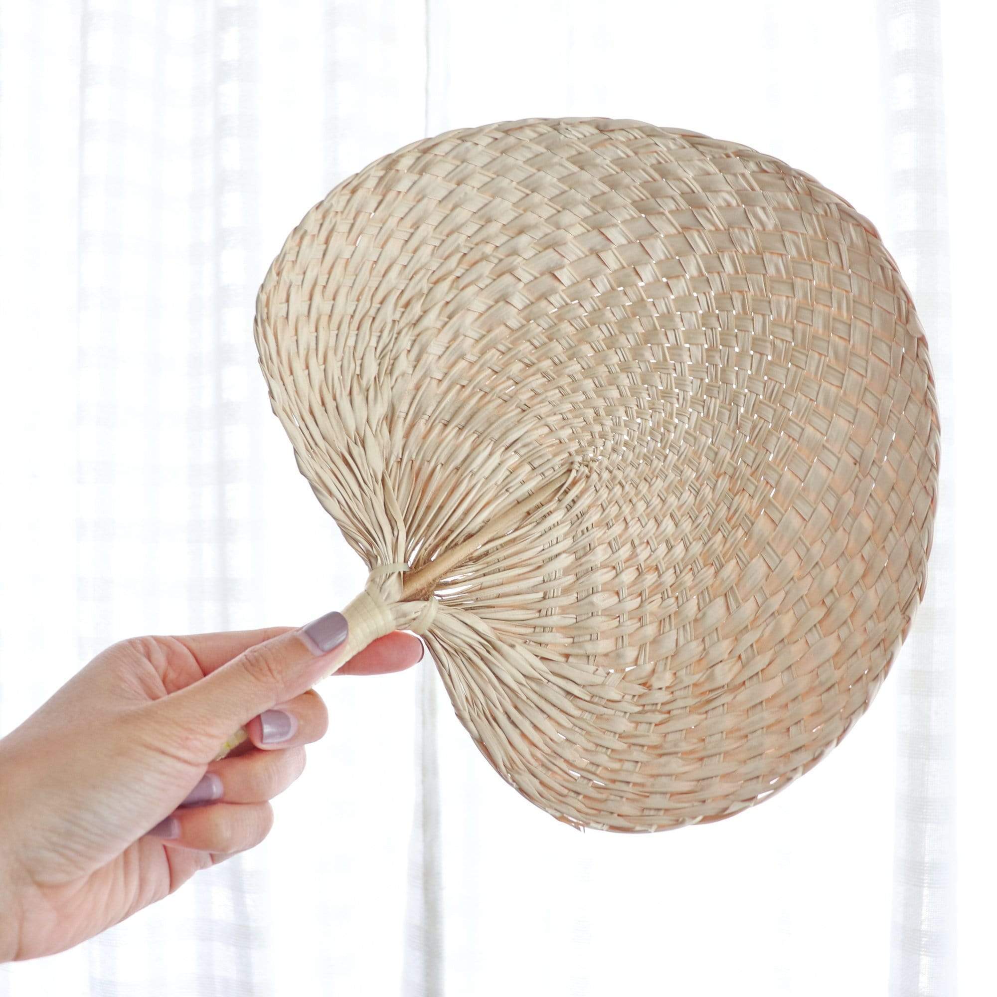 Natural Bamboo Hand Fan Multi-function For Home Decoration