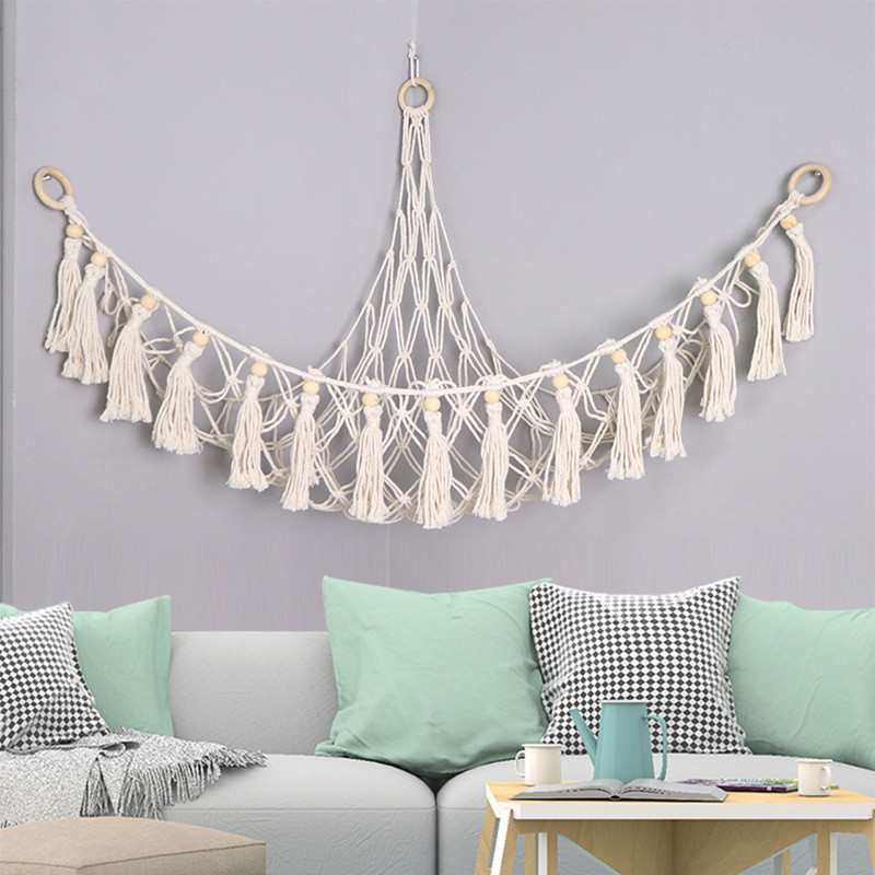 Lovely Stuffed Animal Storage Net Hammock Macrame Toy Hammock