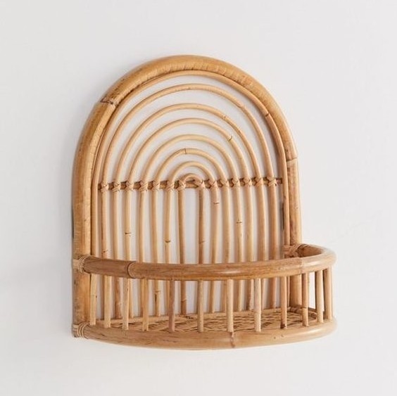 Class Rattan Wall Rack, Rattan Wall Hook, Coat Hanger