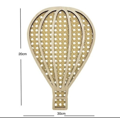 air balloon rattan  wall hanging decor for kids room and home decor wall accessories