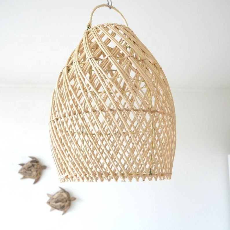 Rattan Hanging Lampshade / Pendants Boho Lighting Bali Style Decorations for Home Living Room Light Design