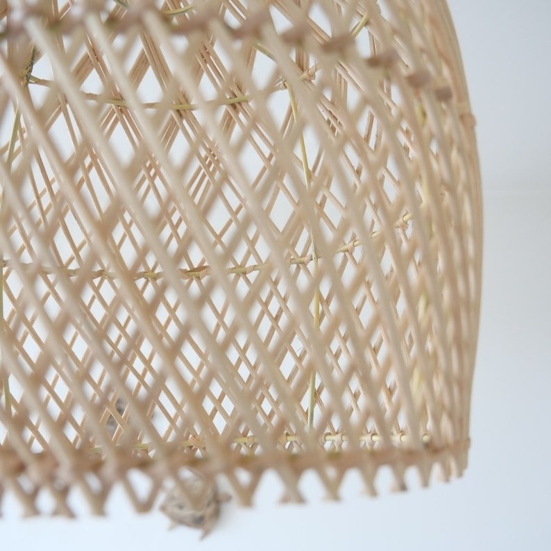 Rattan Hanging Lampshade / Pendants Boho Lighting Bali Style Decorations for Home Living Room Light Design