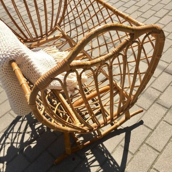 Wholesale Vintage Rattan Cradle Rattan Baby Furniture Vintage Wicker Rattan Cribs from Vietnam Best Supplier